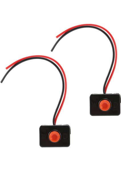 2x Dc 12V2A Yapışkan Tabanlı Basma Düğmesi Otomobiller Için Anlık Eylem Kablolu Anahtar (Yurt Dışından)