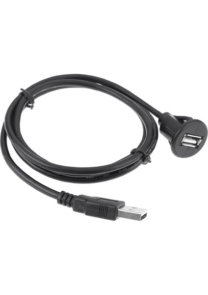 Adet 1 M Araba Dash Kurulu Montaj USB 2.0 Erkek - Dişi Soket Uzatma Paneli Kablosu (Yurt Dışından)