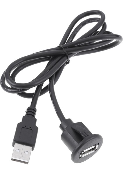 Adet 1 M Araba Dash Kurulu Montaj USB 2.0 Erkek - Dişi Soket Uzatma Paneli Kablosu (Yurt Dışından)