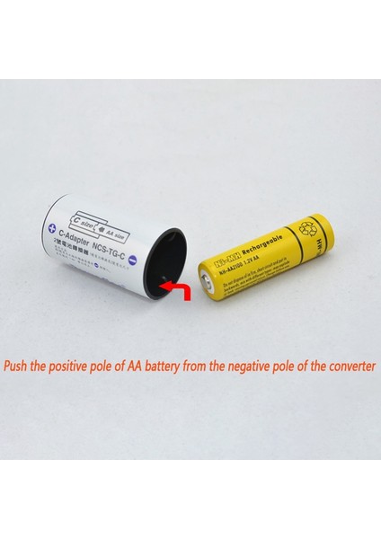 Lion C Boyutu Adaptörler, Aa'dan C Boyutuna Ara Parça Dönüştürücü Kutusu Aa Hücreleriyle Kullanım - 4'lü Paket (Yurt Dışından) modelleri