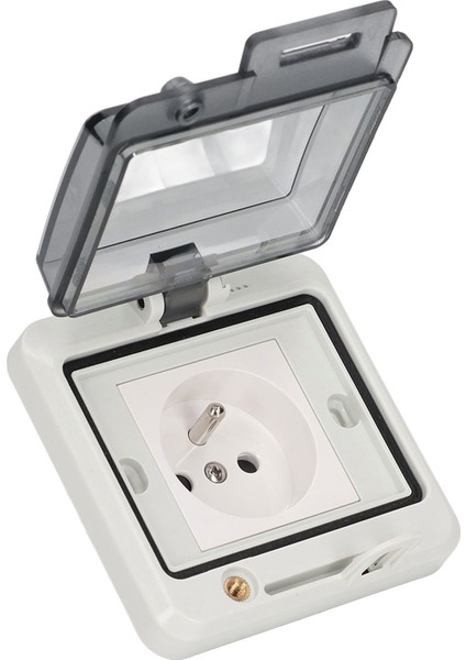 Gizli Su Geçirmez Soket, Sıçramaya Dayanıklı Asma Kilitlenebilir Koruyucu Darbeye Dayanıklı Dış Mekan Su Geçirmez Soket Kutusu 250V 16A Ev Için (Yurt Dışından) indirimleri