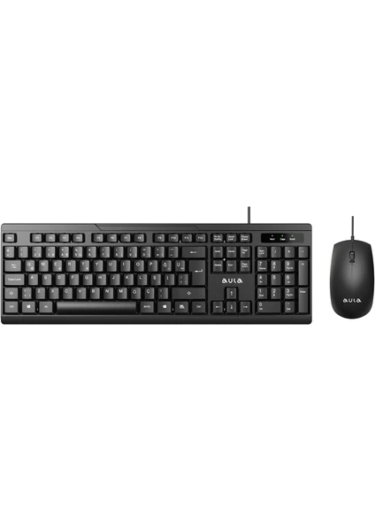 AC101 Kablolu Türkçe Q Klavye ve 1200 DPI Optik Mouse Seti