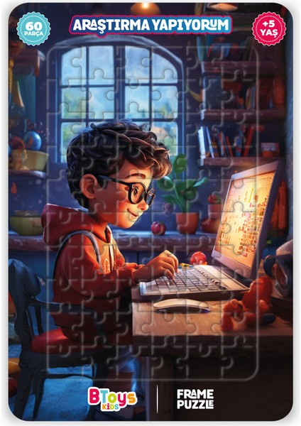 Araştırma Yapıyorum - Frame Puzzle - 60 Parça