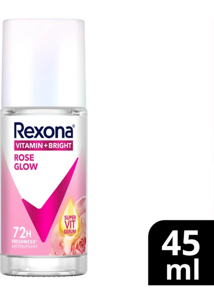 Vitamin + Bright Kadın Roll On Deodorant Rose Glow 45 ml