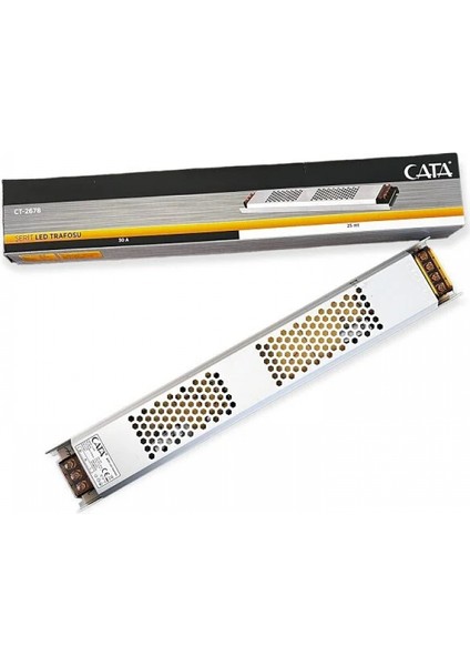 30 Amper Şerit LED Trafosu 360W Süper Slim Fansız