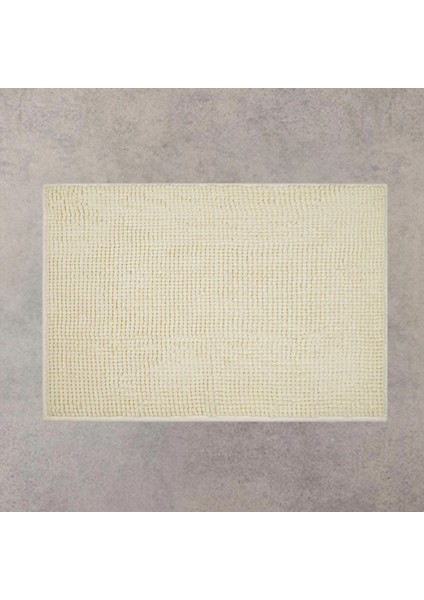 Soft Clean Makarna Banyo Paspası - Krem - 50X70 cm