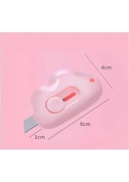 Taşınabilir Sevimli Bulut Şeklinde Falçata - Maket Bıçağı 3 Renk 1 Adet Gönderilecek modelleri