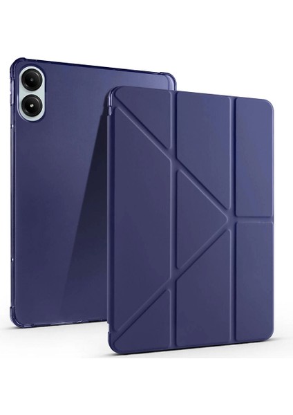 Xiaomi Poco Pad Kılıf Lopard Tri Folding Kalem Bölmeli Standlı Katlanabilir Kapaklı Kılıf