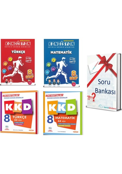 Kurmay Kkd Matematik + Kkd Türkçe+ Newton Kondisyon Türkçe + Matematik + Soru Bankası