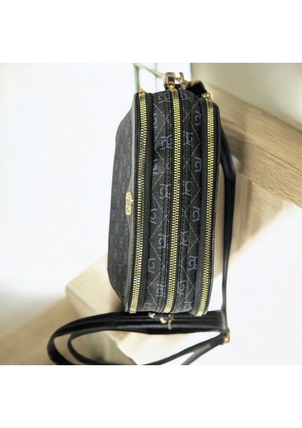 Kadın Askılı Kol Çantası Üç Gözlü Astarlı indirimleri