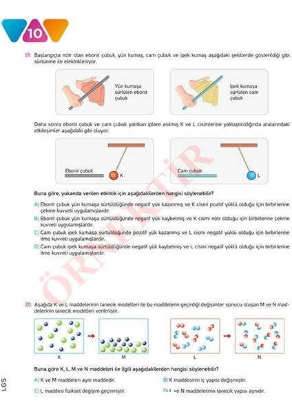 Lgs Fen Bilimleri 10'lu Branş Denemeleri | Video Çözümlü | Meb Müfredatına Uygun