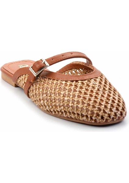 Taba Kadın Terlik Tekstil Malzeme ile Yaz Sezonu modelleri