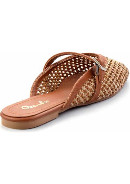 Taba Kadın Terlik Tekstil Malzeme ile Yaz Sezonu fırsatları