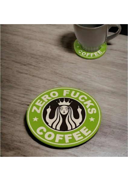 Starbucks Zero Coffe Kaymaz Tabanlı Bardak Altlığı (8,7 Cm)