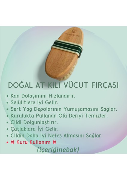 Doğal At Kılı Selülit/vücut Fırçası (Kese Hediyeli)