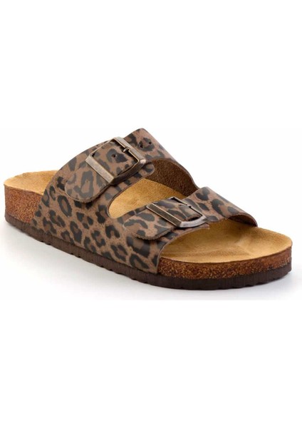 Leopar Deri Kadın Terlik K04819182203 modelleri