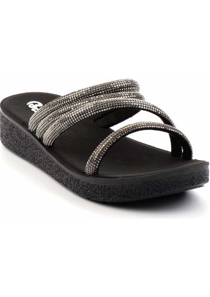 Kadın Taşlı Terlik Tekstil Malzemeden Şık Tasarım ile Günlük Kullanım İçin modelleri