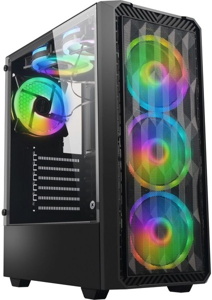 MG8020-M1 4x Rgb Fan USB 3.0 Powersız Mesh Panel Atx Gaming Oyuncu Kasası