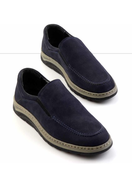 Lacivert Nubuk Deri Erkek Casual Ayakkabı E01442000401