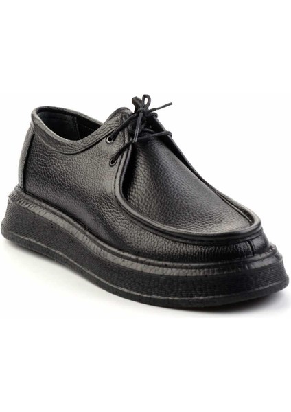 Siyah Floter Deri Erkek Casual Ayakkabı E01323157040 modelleri