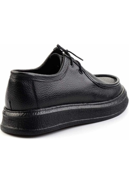 Siyah Floter Deri Erkek Casual Ayakkabı E01323157040 fırsatları