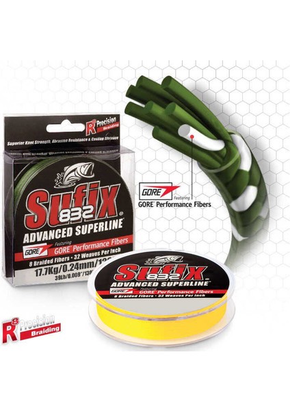 832 Advanced Ip Misina Hi-Is YELLOW-0.18MM - 120MT - 12KG