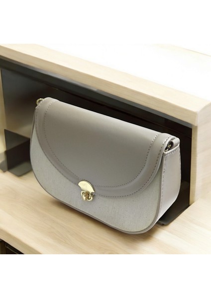 Deri Kanvas Omuz Askılı Günlük Şık Çanta