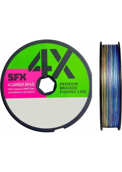 4x Carrier Ip Misina MULTICOLOR-0.205MM - 100M - 11.5kg