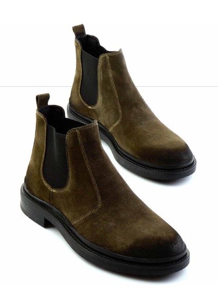 Haki Süet Erkek Bot & Bootie E02442055002