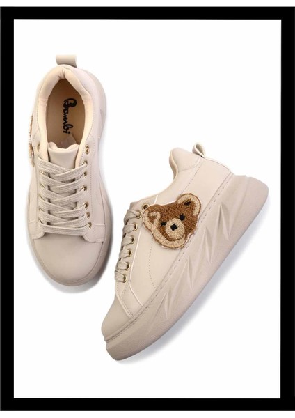 Bej Kadın Sneaker K01015010209