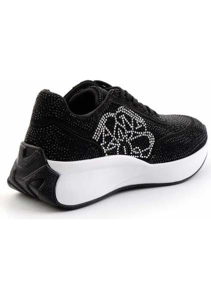 Siyah Taşlı Kadın Sneaker K01234073587 fırsatları