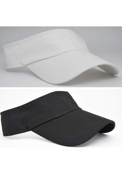 Uv Koruyuculu Unisex Siperlikli Tenisci Şapka 2'li Set