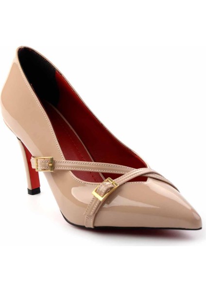 Nude Rugan Kadın Klasik Topuklu Ayakkabı K01455020008 modelleri