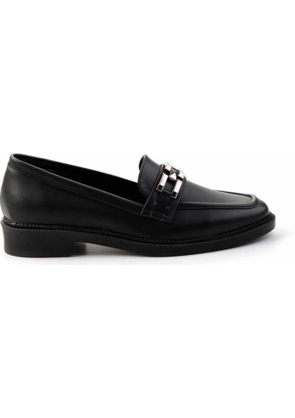 Siyah Kadın Loafer Ayakkabı K01474091209