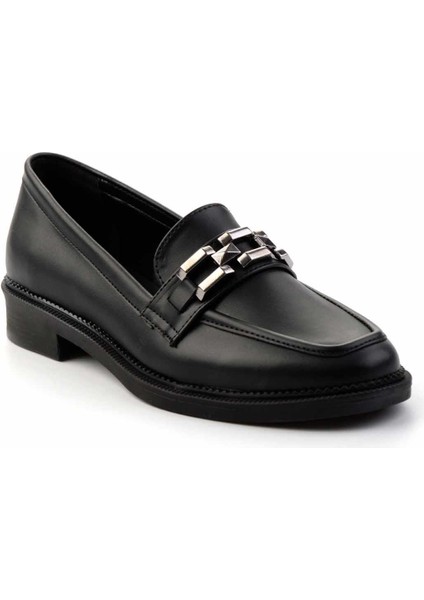 Siyah Kadın Loafer Ayakkabı K01474091209