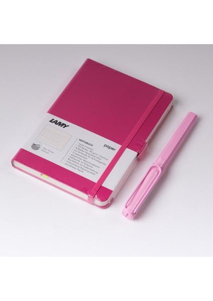 Kişiye Özel Lamy Defter Kalem Set Pembe