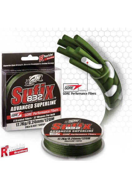 832 Advanced Ip Misina Low Vıs GREEN-0.15MM - 120MT - 9.2kg