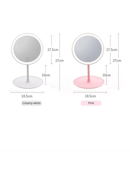 LED Işıklı Şarjlı Dokunmatik Makyaj Aynası