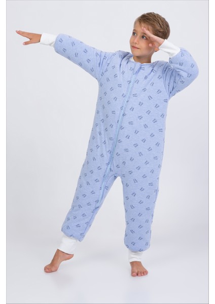 Erkek Çocuk Uyku Tulumu 6-9 Yaş Kalın Elyaf Dolgulu Premium Kalite 2.5 Tog