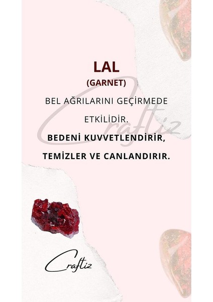 Lal Garnet Bileklik