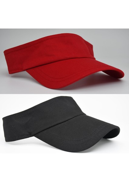 Uv Koruyuculu Unisex Siperlikli Tenisci Şapka 2'li Set