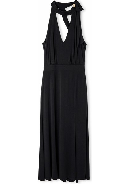 Boyundan Bağlamalı Maksi Elbise modelleri