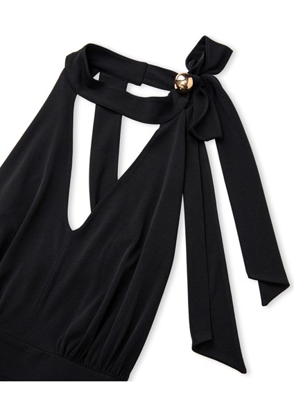 Boyundan Bağlamalı Maksi Elbise fırsatları