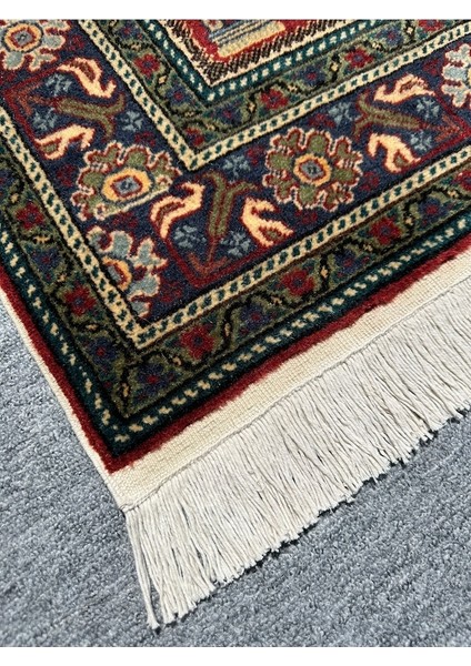 El Dokuma Bünyan Halısı Seccade 86X140 Koyu Kremit Yün Namazlık fiyatları