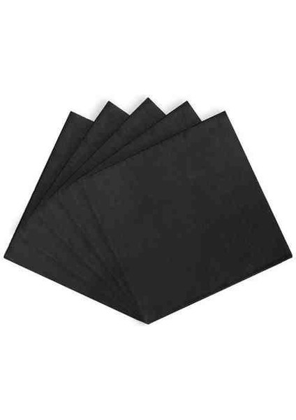 3 Katlı Kare Siyah Renkli Kağıt Peçete 24 x 24 cm 100'lü fiyatları