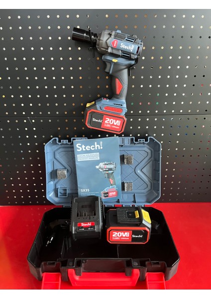 SX35 Akülü Darbeli Somun Sıkma 2 x 4 A.h Akü 500NM Tork + 2 Yıl Garanti