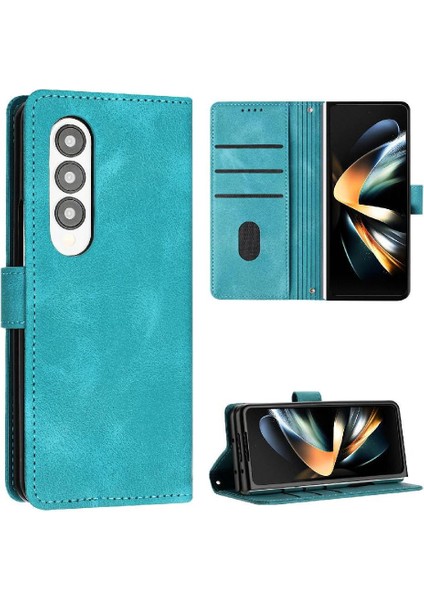 Samsung Galaxy Z Için Flip Case Fold 4 5g Kart Ekleme Cüzdan Pu Deri (Yurt Dışından)