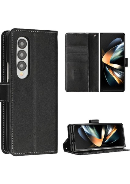 Samsung Galaxy Z Için Flip Case ile 4 5g Kickstand Saf Renk Kat (Yurt Dışından)