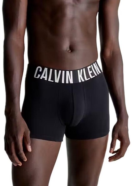 Calvin Klein Erkek 3'lü Siyah Boxer Trunk 000NB3608A