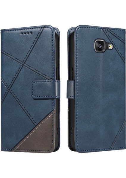 Samsung Galaxy A5 2016 Için Flip Case ve Elmas Dikiş ile Kart Yuvası (Yurt Dışından)